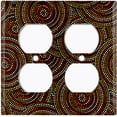 thumbnail image 5 of Metal Light Switch Plate Cover Colorful Safari African Tribal Art Pattern SFR021, 5 of 15