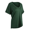 thumbnail image 6 of SAYFUT Women's Short Sleeve Shirts V Neck Loose Casual Tee T-Shirt Loose Summer Tunic Tops,Green Plus Size S-3XL, 6 of 7