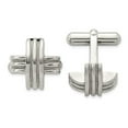 thumbnail image 1 of Stainless Steel Fancy X Cufflinks; for Adults and Teens; for Women and Men, 1 of 3