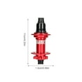 thumbnail image 1 of L'arbre de Roue Rapide Relâchement Levier Artisanat Friction Réduction Vélo Fournit Pratique Installation Moyeu Roulement en Alliage d'Aluminium Rouge/148 * 12MMXDXM390, 1 of 9