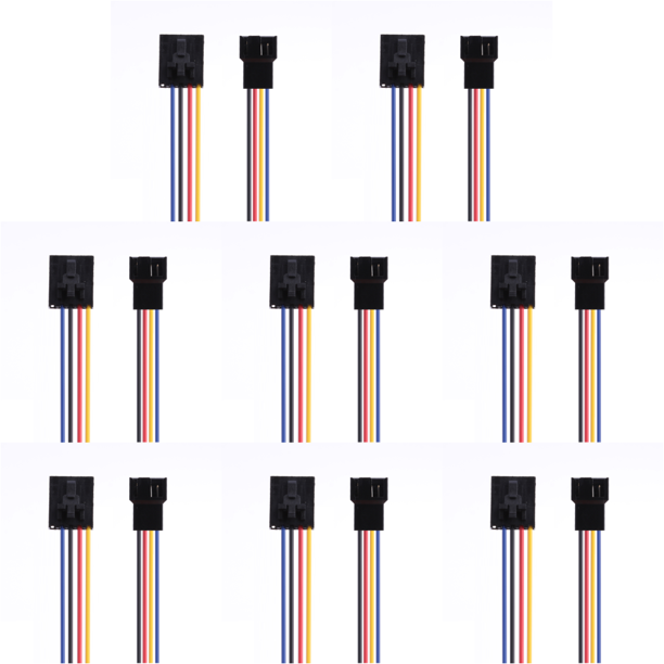 Cable Extensión Del Convertidor Adaptador Conector Ventilador 5 Pines A 4 para