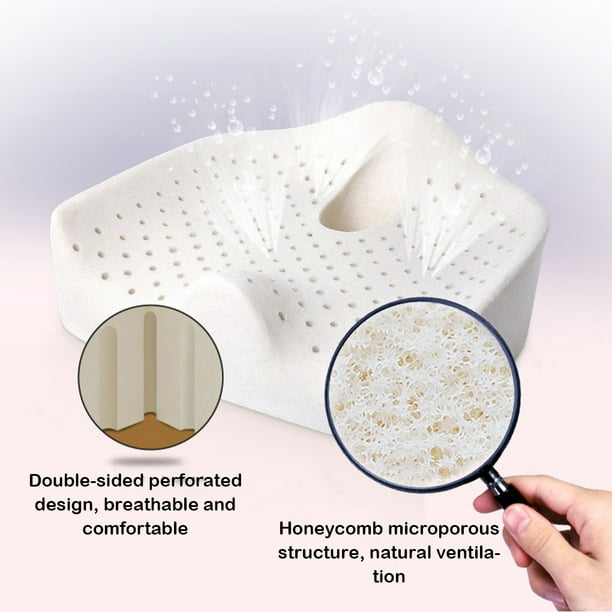 Enqiretly Thickened Fart Pad For Enhanced Cushioning And Comfort Latex  Anti-skid Seat Cushion Is Suitable For Office Chair Natural core/gray me big