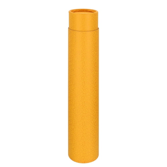 BESTONZON Drawing Tube Blueprint Case Storage Tubes for Documents in Orange Protect from Creasing 1Pack