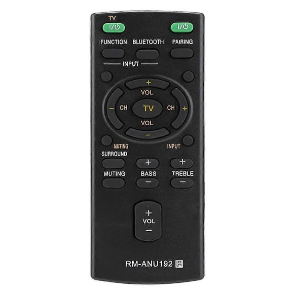 -ANU192 Control remoto Bluetooth para barra de sonido SACT60BT -WCT60 SSWCT60 HT-CT60BT HTCT60BT SA-CT60BT