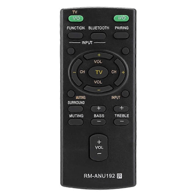-ANU192 Control remoto Bluetooth para barra de sonido SACT60BT -WCT60 SSWCT60 HT-CT60BT HTCT60BT SA-CT60BT