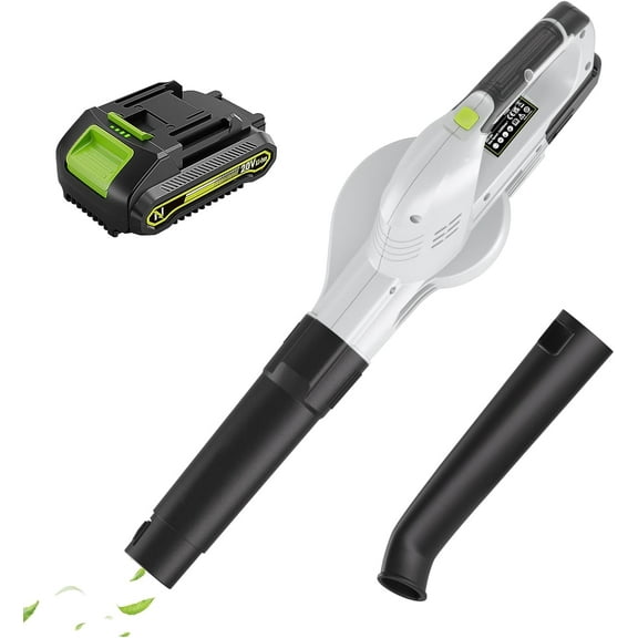 Leaf Blower Cordless 20V, 320CFM 145MPH Electric Leaf Blower with Batterie & Charger, Battery Powered Leaf Blower