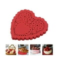 thumbnail image 5 of BMYJ Heart Shaped Red Lace Paper Doilies for Decoration Suitable for All Kinds Of Cakes Desserts Dry Pastries and Delicious for Valentines Crafts,Table Settings for Valentine Doilies,Heart Doily, 5 of 8