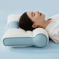thumbnail image 3 of 2025 Ergonomic Goose Down Pillow for Neck & Shoulder Support - Sleep Enhancing Cervical Pillow with Adjustable Loft, Hypoallergenic & Breathable for Side & Back Sleepers, 3 of 6