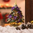 thumbnail image 5 of chaungfeng Bee-Themed Christmas Tree Ornament, Beehive Flowers Christmas Ornament, 2D Flat Acrylic Honeycomb Hanging, Unique Christmas Holiday Decorations Gift for Nature, Bee Lover, 5 of 9