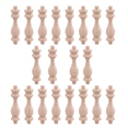 thumbnail image 3 of 80 Pcs 7.6X1.8cm Beech Unpainted Unfinished Wood Craft Spindles Baluster for Home Restaurant Decor Repair Decoration, 3 of 7