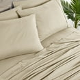 thumbnail image 3 of Bibb Home 2000 Count 6-Piece Bamboo Sheet Set with Snug Grip, 3 of 5