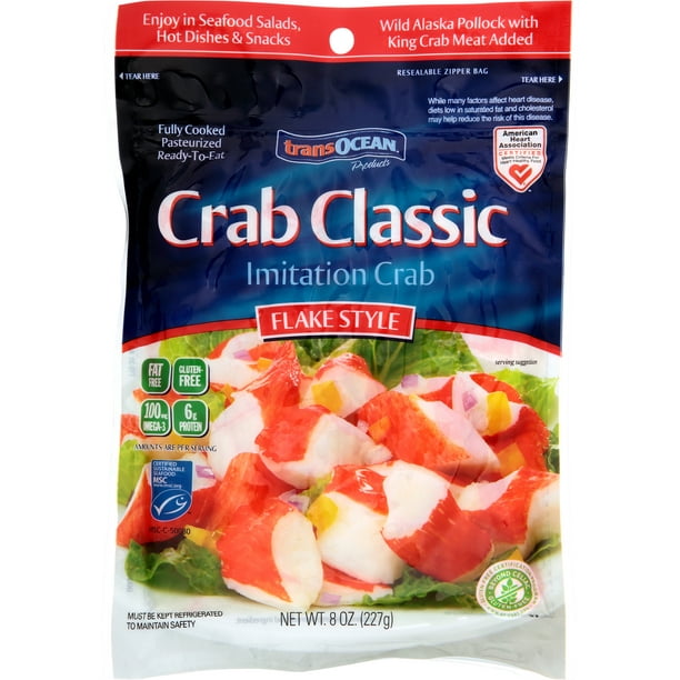 TransOcean Fresh Imitation Crab Flake Style, 8 oz