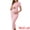 Pink, variant on DARING DIVA Women's Bodycon Midi Side Ruched Ribbed Maternity Dress S Black