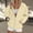 Beige, variant on PUMXQ Oversized Collared Zip Up Sweatshirt Jacket for Women, Long Sleeve Casual Daily Track Outerwear with Side Pockets Beige L