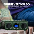 thumbnail image 6 of Avantree Boombyte - Portable Digital FM Radio & Bluetooth Speaker with Superb Stereo Sound, Metal Finish, Long Rechargeable Playtime, and Support for Micro SD Card & USB Audio Input - Green, 6 of 7