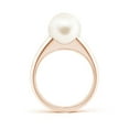 thumbnail image 2 of ANGARA Solitaire Freshwater Cultured Pearl Dome Ring in 14K Rose Gold for Women | June Birthstone, Birthday, Anniversary, Jewelry Gift for Women | Pearl Ring, 2 of 8