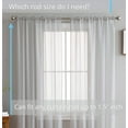thumbnail image 2 of THD Serenity Sheer Voile Window Treatment Rod Pocket Curtain Panels - Curtains for Living Room - Set of 2 (Silver, 54 W x 84 L), 2 of 6