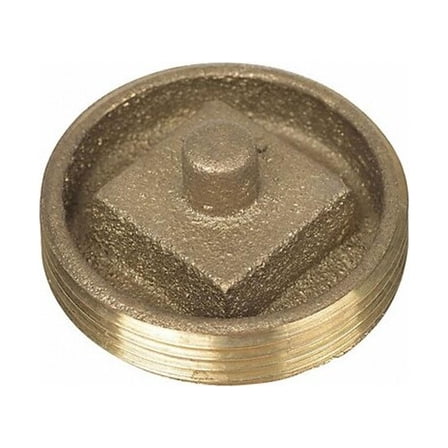 Oatey Cleanout Plug,1 1/2",Brass 42740