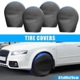 thumbnail image 2 of Cubiertas para neumáticos, paquete de 4 cubiertas impermeables para neumáticos, protectores para la lluvia, el sol y la nieve, para vehículos recreativos, camiones, SUV, remolques, campistas, aptos para neumáticos de 30-32 pulgadas de diámetro Unique Bargains cubiertas de neumáticos y ruedas de automóviles, 2 of 7