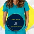 thumbnail image 7 of M&M SCRUBS -Super Soft Medical Scrub Top Premium Womans Junior Fit 3 Pocket Mock Wrap Top, 7 of 7