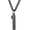black number 1, variant on Men's Women's Personality Stainless Steel Numbers 1 to 9 Football Hip Hop Rock Minimalist Amulet Necklace