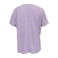 thumbnail image 7 of Women's Summer Casual Cardigan, US Size Loose Fit Short Sleeve Open Front Knit Top, Lightweight Breathable Cover Up for Beach, Vacation, and Daily Wear Purple L, 7 of 7