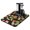 White-772, variant on Gothic Style Dish Drying Mat, Absorbent Coffee Bar Mat with Dark Steampunk & Lunar Eclipse Patterns, Leak-Proof Non-Slip Kitchen Counter Mat