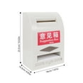 thumbnail image 2 of Minkissy Wall Mailbox for Home Use with Lock White Plastic 1Pcs, 2 of 6