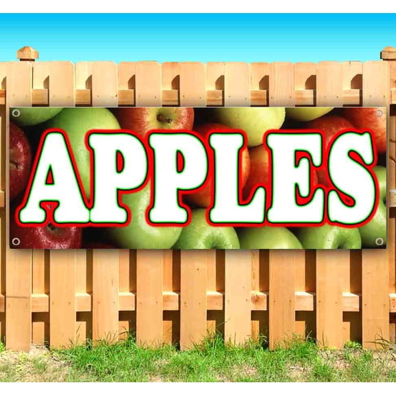 Apples 13 oz Vinyl Banner With Metal Grommets