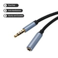 thumbnail image 3 of Cable de extensión Aux Uxcell de 0.14" macho a hembra para auriculares de audio HiFi 3.3 pies Azul, 3 of 6