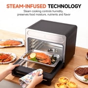 OUNIN 25.4QT Steam Air Fryer Toaster Oven , 11-in-1 Convection Combo Countertop Oven with Steam Bake, Air Fry and Roast functions, featuring Stainless Steel Interior, Digital Controls