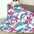 thumbnail image 6 of Pofeuu Hawaiian Style Print Ultra-Soft Micro Fleece Blanket,for Bed Or Sofa,All Season Throw Blankets Flannel Blanket-60"x50", 6 of 7