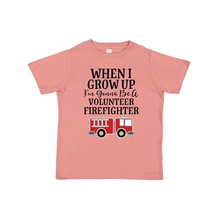 

Inktastic Firefighter Volunteer Fireman Gift Toddler Boy Girl T-Shirt