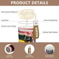 thumbnail image 3 of 17oz Insulated Tumbler 316 Stainless Steel Double Wall Vacuum Coffee Mug Leakproof 2-Way Drinking Cup with Lid & Strap Yellow Jeep Car Pattern, 3 of 8