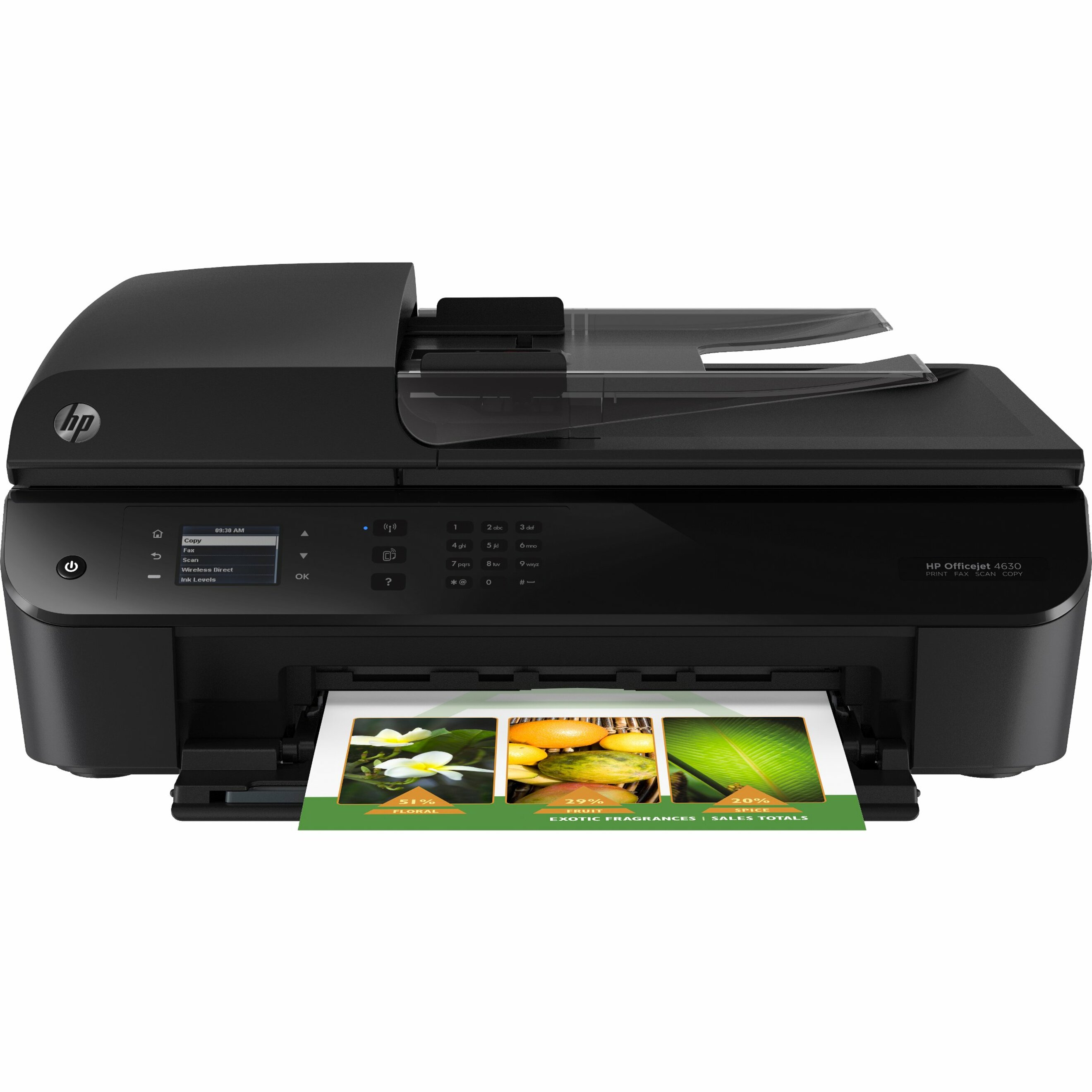 HP Officejet 4630 Wireless Inkjet Multifunction Printer, Color - image 3 of 7