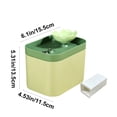 thumbnail image 4 of 1.5L Pet Water Fountain with Ceramic Spout, Ultra Quiet ABS Automatic Circulation Filter Dispenser for Cats and Dogs, USB Powered with Replaceable Filter, Easy to Refill and Clean, 4 of 7