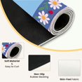 thumbnail image 3 of Mahjong Mat 31.5" x 31.5" Floral Daisies Ladybugs Bees Blue Anti-Slip and Noise Reduction Symmetry Design Mahjong Tiles Table Cover for Dominoes Poker Card Board and Tile Games, 3 of 8
