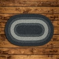 thumbnail image 1 of Colonial Mills Rug NG49R072X072 6 x 6 ft. North Ridge Round Braided Rug  Charcoal, 1 of 1