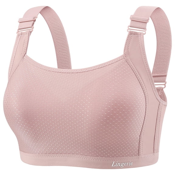 Zpanxa Plus Size Underwire Bra Full Coverage Push Up Everyday T-Shirt Bra in Solid Color