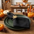 thumbnail image 5 of Unique Bargains 12Pcs  Washable Reusable Party Cloth Napkins Black 17x17inch, 5 of 6