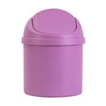 thumbnail image 1 of ZPSHYD Mini Poubelle Avec Couvercle, Mini Poubelle De Bureau En PP Compacte Avec Couvercle Intime Pour la Maison, la Cuisine, le Bureau, la Chambre à Coucher, le Salon(violet), 1 of 1