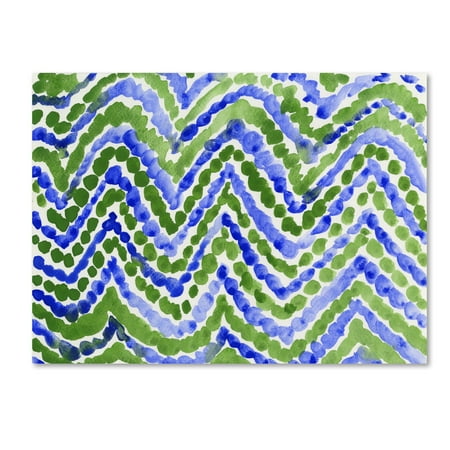 Trademark Fine Art 'Blue Beads' Canvas Art by Fernanda Franco