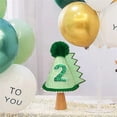 thumbnail image 5 of Gorro de cumpleaños digital con temática de dinosaurios, perfecto para añadir un toque de encanto prehistórico a cualquier celebración de cumpleaños., 5 of 5