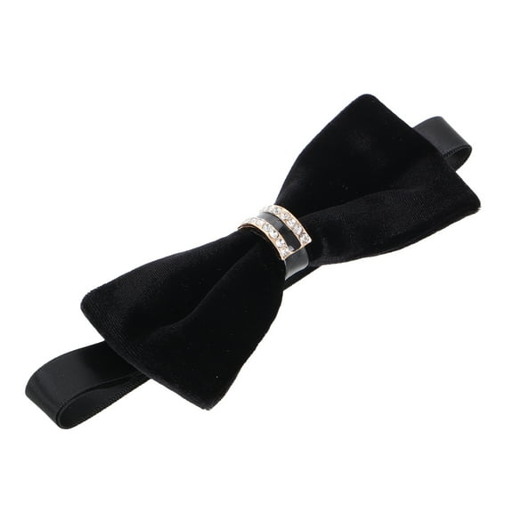 LOLIPPYY Velvet Toddler Bowtie in Black, Fashion Essential for Formal Events, 1 Set