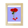 thumbnail image 1 of May Yellow Rose Valentines Day Desktop Adorn Photo Frame Display Art Painting Wooden, 1 of 3