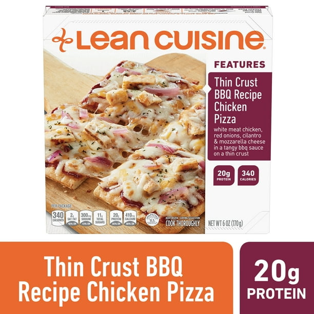 Lean Cuisine Features Thin Crust BBQ Recipe Chicken Frozen Pizza 6 oz