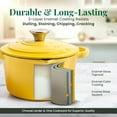 thumbnail image 3 of Larder and Vine 2.2 qt Enameled Cast Iron Simmer Pot with Lid | Non Stick, Non Toxic, 3 of 8