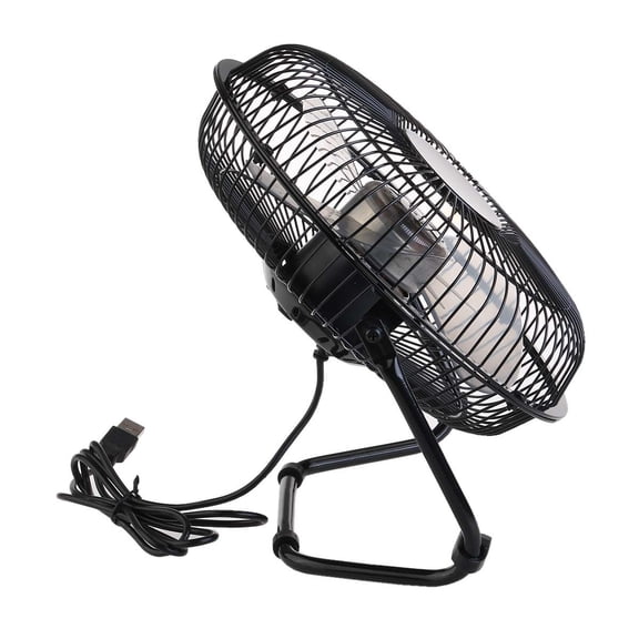 LIFKOME Quiet USB Mini Metal Fan with Adjustable Speed and 360 Degree Rotation for Office and Home