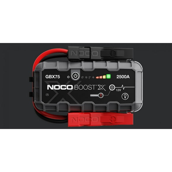 Noco Batterie Portable Jump Starter GBX75 UltraSafe ; Batteries de 12 Volts sur les Voitures/motocyclettes/camions/atvs/bateaux/rvs/fourgonnettes/suvs/tracteurs ; Crête de 2500 Ampères