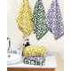 thumbnail image 2 of Juego de 6 toallas de mano NQ algodón motivos florales baño cocina 75 x 35 cm 3 color, 2 of 3